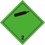 ADR pictogram 2.2-Non-toxic and non-flammable gases